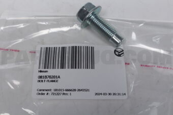 081B70201A BOLT-FLANGE