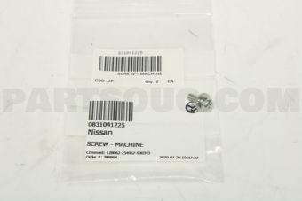0831041225 SCREW - MACHINE