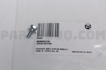 0836041226 SCREW-MACHINE