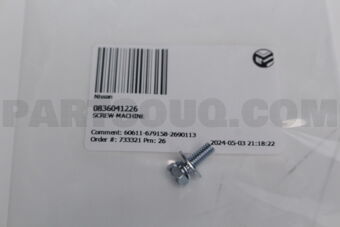 0836041226 SCREW-MACHINE