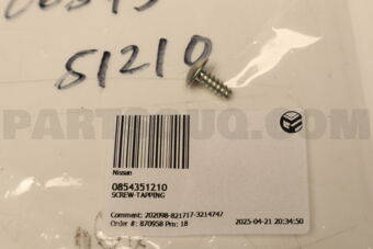 0854351210 SCREW-TAPPING