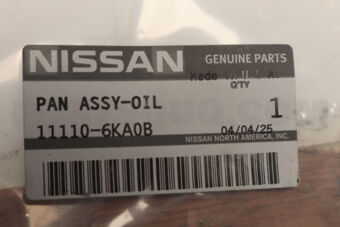 111106KA0B Nissan PAN ASSY OIL