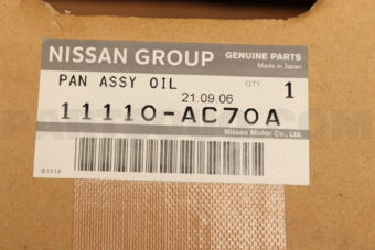 11110AC70A PAN ASSY OIL