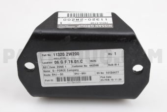 113202W200 INSULATOR-ENGINE MOUNTING,REAR