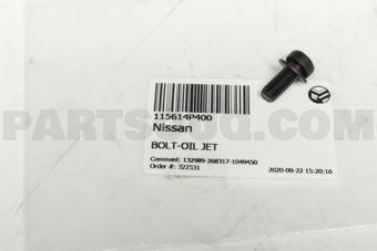 115614P400 BOLT-OIL JET