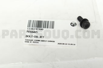 115614P400 BOLT-OIL JET