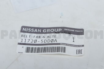 117205DD0A BELT FAN &amp; ALTE