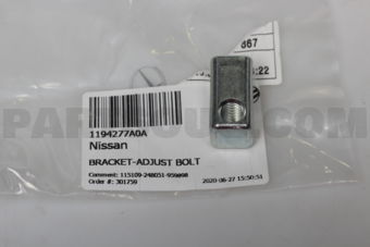 1194277A0A BRACKET-ADJUST BOLT