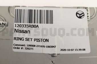 120335RB0A RING SET PISTON