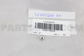 1220540F00 PLUG-CRANKSHAFT OIL HOLE