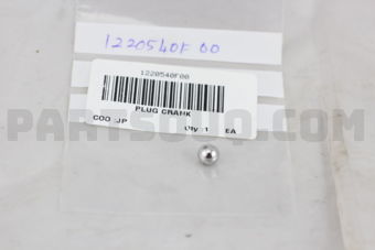 1220540F00 PLUG-CRANKSHAFT OIL HOLE