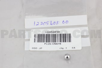 1220540F00 PLUG-CRANKSHAFT OIL HOLE