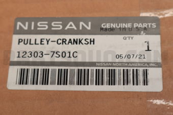 123037S01C PULLEY-CRANKSHAFT
