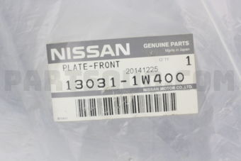 130311W400 PLATE-FRONT