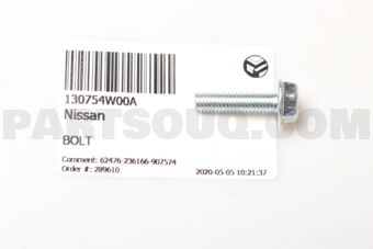 130754W00A BOLT