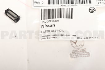 15200EY00A FILTER ASSY-OIL