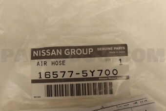 165775Y700 Nissan PIPE ASSY-AIR