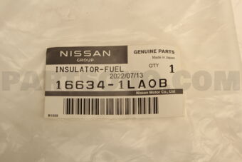 166341LA0B INSULATOR-FUEL