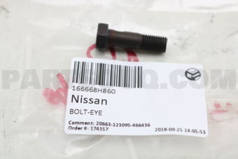 166668H860 BOLT-EYE