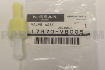 17370VB005 Nissan VALVE ASSY-CHECK