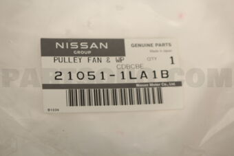 210511LA1B PULLEY FAN &amp; WP