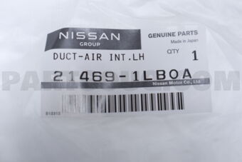 214691LB0A Nissan DUCT-AIR INTAKE