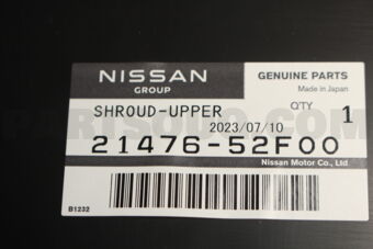 2147652F00 SHROUD UPPER