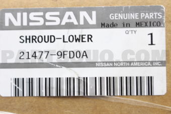 214779FD0A SHROUD-RADIATOR,LOWER
