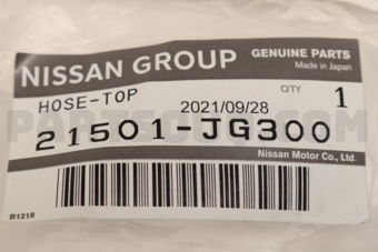 21501JG300 HOSE-RADIATOR,UPPER
