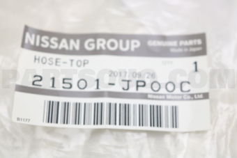 21501JP00C HOSE-RADIATOR,UPPER