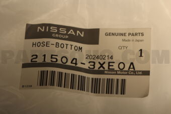 215043XE0A HOSE-BOTTOM