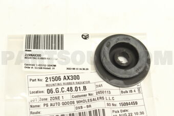 21506AX300 MOUNTING RUBBER-RADIATOR,UPPER