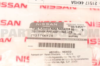 215174KH5A PIPE RADIATOR - UPPER