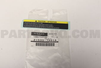 215997991A Nissan LABEL-CAUTION,MOTOR FAN