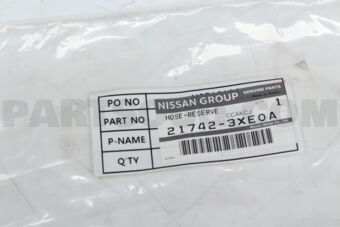 217423XE0A HOSE-RESERVE