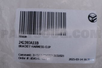 24239JA11B Nissan BRACKET-HARNESS CLIP