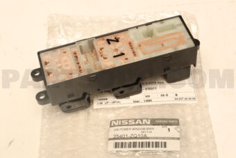 25401ZQ10A Nissan SWITCH ASSY-POWER WINDOW,MAIN