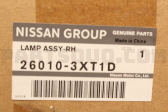 260103XT1D LAMP ASSY-RH