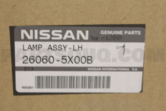 260605X00B LAMP ASSY-LH