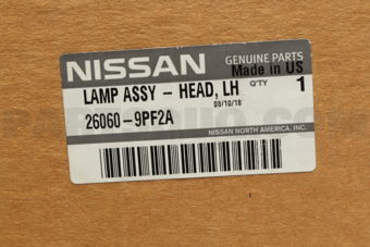 260609PF2A LAMP ASSY   HEAD, LH