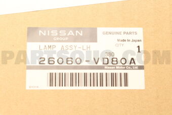 26060VD80A LAMP ASSY-LH