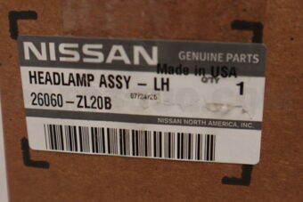 26060ZL20B Nissan LAMP ASSY-LH