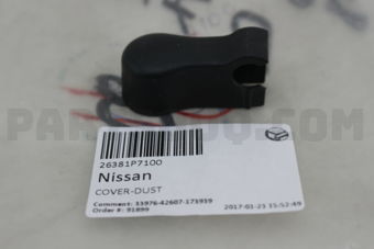 26381P7100 Nissan COVER-DUST