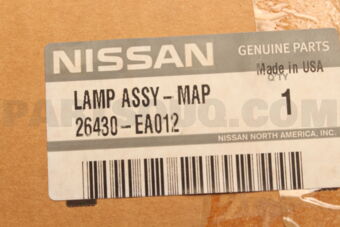 26430EA012 LAMP ASSY-MAP
