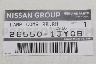 265501JY0B LAMP COMB RR,RH