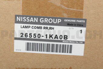 265501KA0B LAMP ASSY-REAR COMBINATION,RH