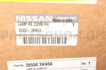 265503KN0A LAMP RE COMB RH