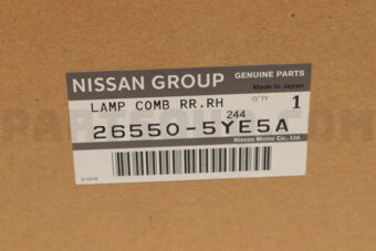 265505YE5A LAMP COMB RR,RH