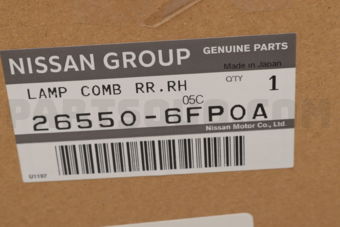 265506FP0A COMBINATION LAMP ASSY-REAR,RH