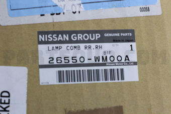 26550WM00A LAMP ASSY-REAR COMBINATION,RH